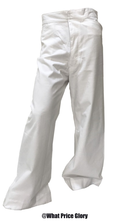 US NAVY WWI PATTERN DRESS WHITE TROUSERS | WhatPriceGlory.com US NAVY WWI PATTERN DRESS WHITE TROUSERS | WhatPriceGlory.com